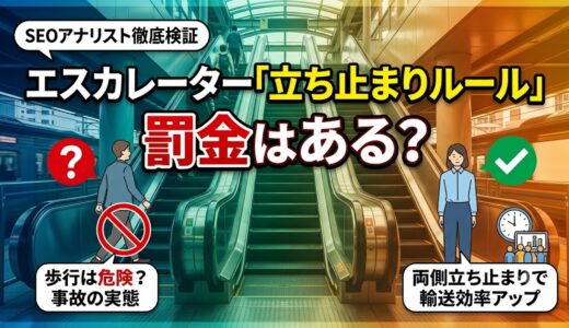 エスカレーター「立ち止まり条例」に罰則・罰金はある？トラブル回避の正解と意外な真実