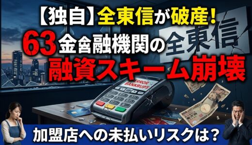 全東信の倒産理由は？63の金融機関が融資した異常な背景と加盟店への未払いリスクを徹底解説