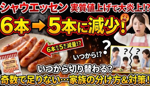 シャウエッセン5本入りはいつから？実質値上げの理由と「奇数」で困る家庭のリアルな対策